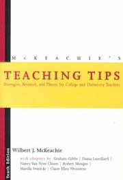 Cover of: McKeachie's teaching tips by Wilbert James McKeachie