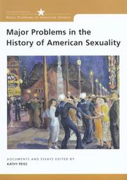 Cover of: Major Problems in the History of American Sexuality by edited by Kathy Peiss.