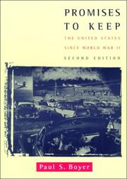 Cover of: Promises to Keep the United States Since World War II by Paul S. Boyer