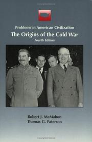 Cover of: The origins of the Cold War by edited and with an introduction by Robert J. McMahon, Thomas G. Paterson.