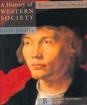 Cover of: A History of Western Society: From the Renaissance to 1815