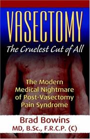 Cover of: Vasectomy: The Cruelest Cut of All