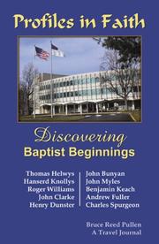 Cover of: Profiles in Faith: Discovering Baptist Beginnings