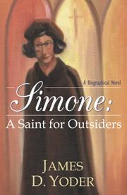 Cover of: Simone by James D. Yoder, James D. Yoder