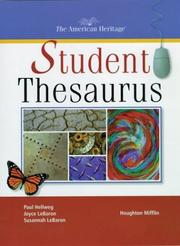 Cover of: The American heritage student thesaurus by Paul Hellweg