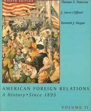 Cover of: American foreign relations by Thomas G. Paterson