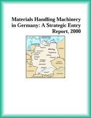 Cover of: Materials Handling Machinery in Germany | Manufacturing Research Group