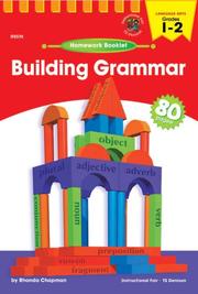Cover of: Building Grammar Homework Booklet, Grades 1 - 2 (Building Grammar)