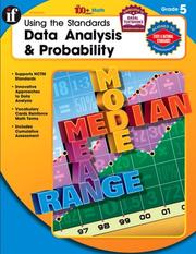 Cover of: Using the Standards - Data Analysis & Probability, Grade 5 (100+) | MathQueue