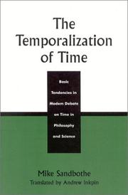 Cover of: The Temporalization of Time by Mike Sandbothe