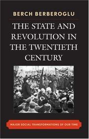 Cover of: The State and Revolution in the Twentieth-Century: Major Social Transformations of Our Time