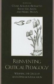 Cover of: Reinventing Critical Pedagogy: Widening the Circle of Anti-Oppression Education
