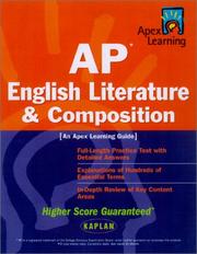 Cover of: AP English Literature & Composition: An Apex Learning Guide (Kaplan AP English Literature & Composition)