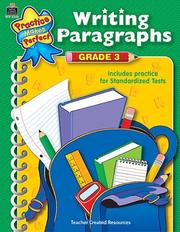 Cover of: Writing Paragraphs Grade 3 (Practice Makes Perfect)