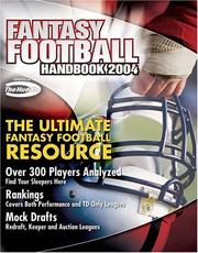 Cover of: Fantasy Football Handbook 2004