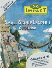 Cover of: 5-G Impact Spring Quarter Small Group Leader's Guidebook: Doing Life With God in the Picture (Promiseland)