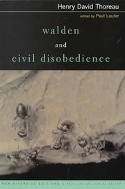 Cover of: Walden and Civil Disobedience