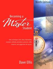 Becoming a Master Student by David B. Ellis