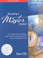 Cover of: Becoming a Master Student by David B. Ellis