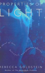 Cover of: Properties of light by Rebecca Goldstein