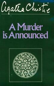 Cover of: A murder is announced by Agatha Christie