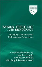 Cover of: Women, Public Life And Democracy (Commonwealth Parliamentary Association)