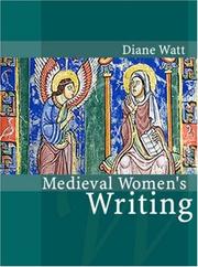 Cover of: Medieval Women's Writing (Polity Women and Writing Series) by Diane Watt