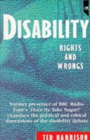 Cover of: Disability: Rights and Wrongs