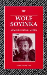 Cover of: Wole Soyinka by Mpalive-Hangson Msiska