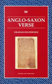 Cover of: Anglo-Saxon Verse (Writers and Their Work) by Graham Holderness