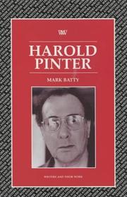 Cover of: Harold Pinter