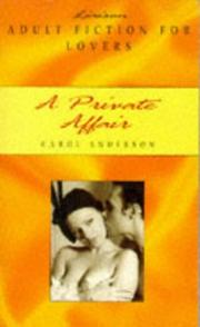 Cover of: A Private Affair by Carol Anderson