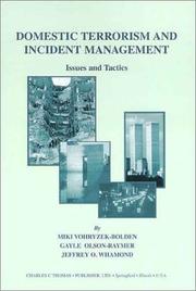 Cover of: Domestic Terrorism and Incident Management | Miki Vohryzek-Bolden
