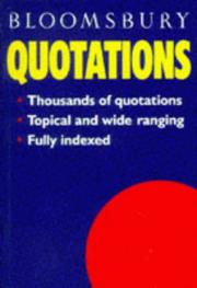 Cover of: Quotations (Bloomsbury Keys)