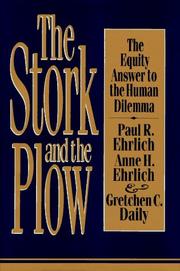 The stork and the plow by Paul R. Ehrlich