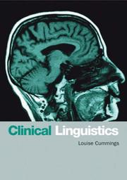 Cover of: Clinical Linguistics