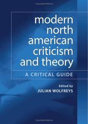Cover of: Modern North American Criticism and Theory by Julian Wolfreys