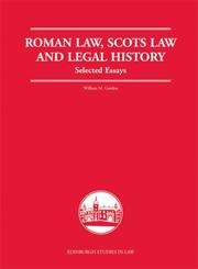 Cover of: Roman Law, Scots Law and Legal History (Edinburgh Studies in Law)