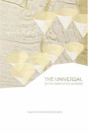 Cover of: The Universal (In the Realm of the Sensible) by Dorothea Olkowski