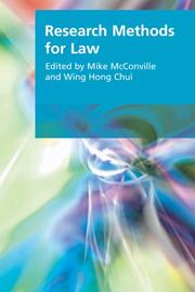 Cover of: Research Methods for Law (Research Methods for the Arts and Humanities)