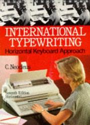 Cover of: International Typewriting