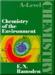 Cover of: Chemistry of the Environment (A-Level Chemistry)