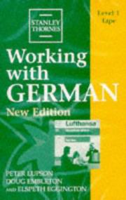 Front cover of Working With German Level 1 by Peter Lupson