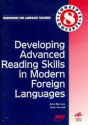 Cover of: Developing Advanced Readings Skills in Modern Foreign Language Languages (Handbooks for Language Teachers - Concepts , No 8)