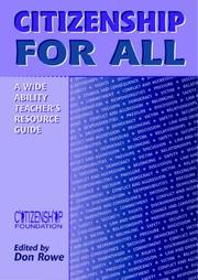 Cover of: Citizenship for All by Don Rowe, Citizenship Foundation