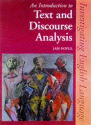 Cover of: An Introduction to Text & Discourse Analysis