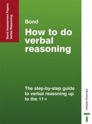 Cover of: Bond Assessment Papers (Bond Reasoning Papers)