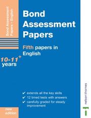 Cover of: Bond Assessment Papers by J.M. Bond, Sarah Lindsay