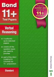 Cover of: Bond 11+ Test Papers (Bond Assessment Papers) | Sarah Lindsay