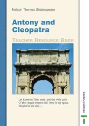 Cover of: Anthony And Cleopatra: Teacher Resource Book (Nelson Thornes Shakespeare)